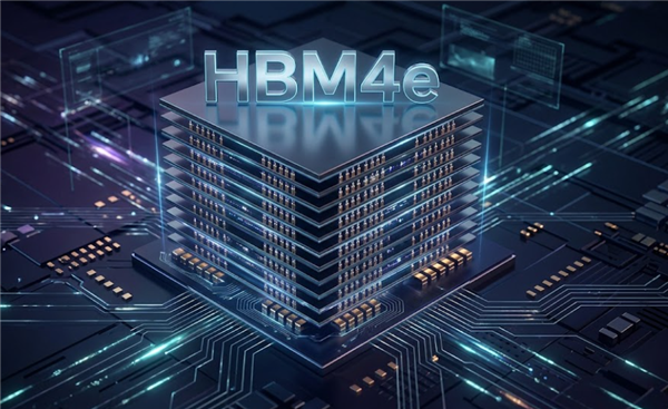 HBM4e 高带宽内存堆叠结构示意