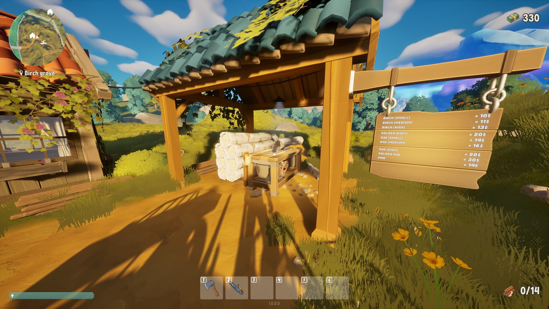 一款关于砍树的游戏/A Game About Chopping Trees
