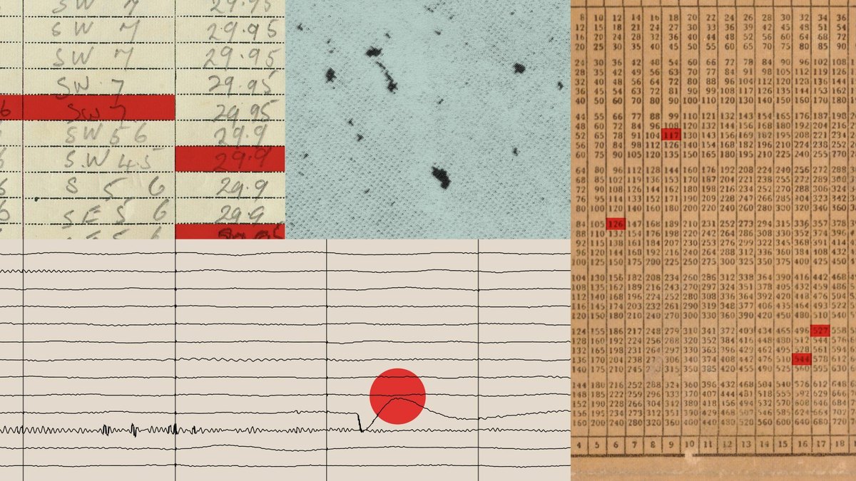 Anthropic 官方报告主视觉，由账页、显微图像、心电图与数据表格拼成的拼贴画面