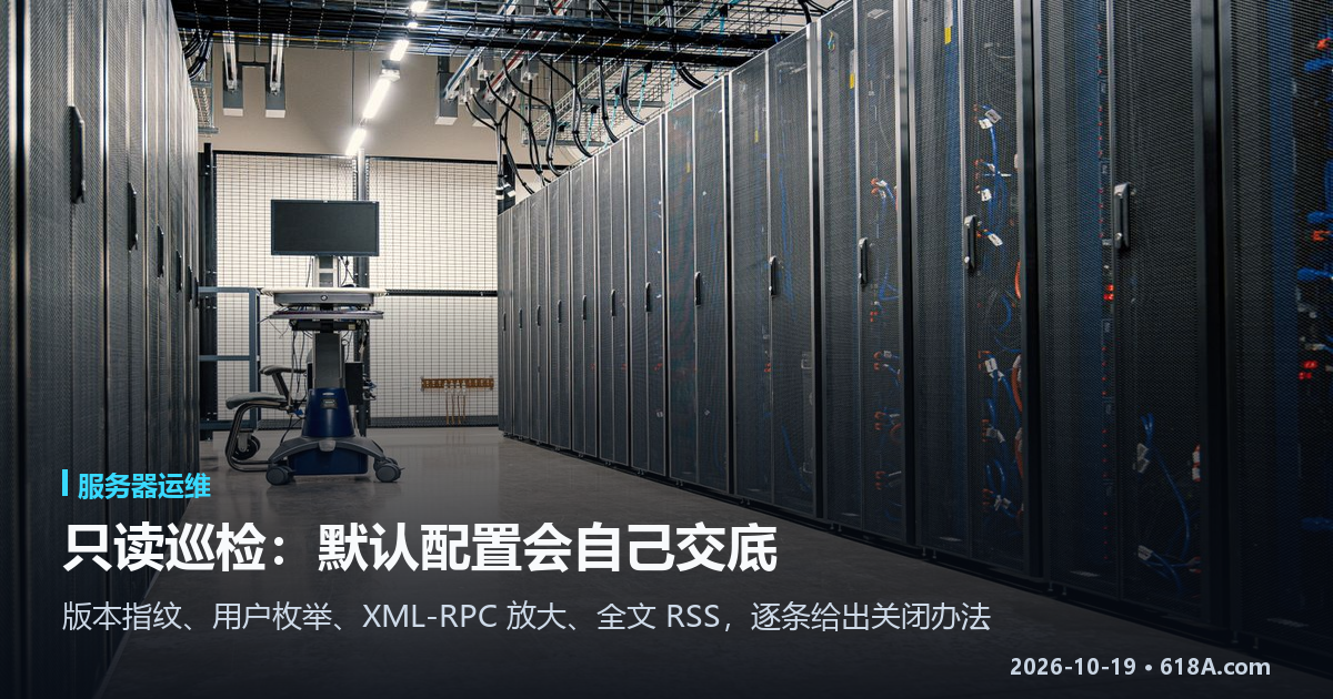 用八条 curl 摸了一遍自家的站：默认配置会自己交出哪些东西