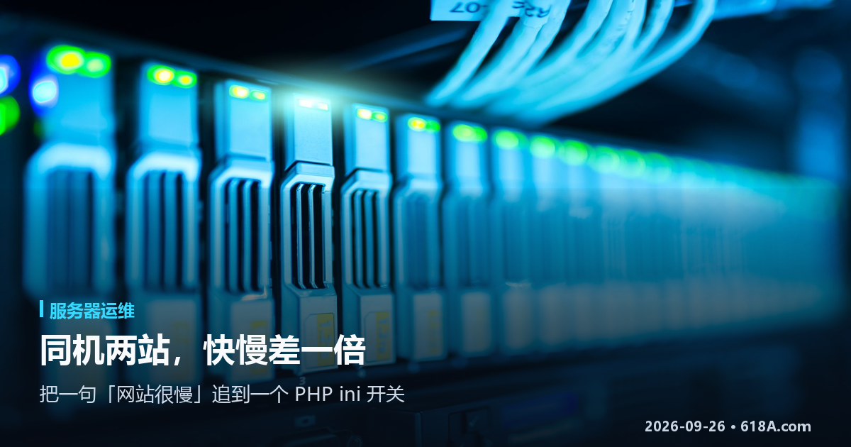 同机两站一快一慢：把 PHP 的慢追到一个 ini 开关