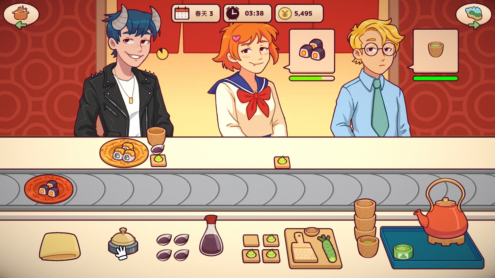 美味回转寿司店模拟器（Ugoku Sushi Bar）v1.0.1 截图3